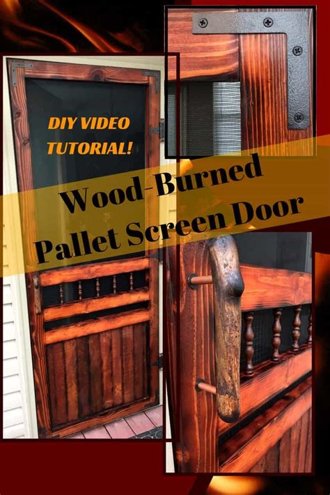 Diy Video Tutorial Pallet Wood Screen Door 1001 Pallets