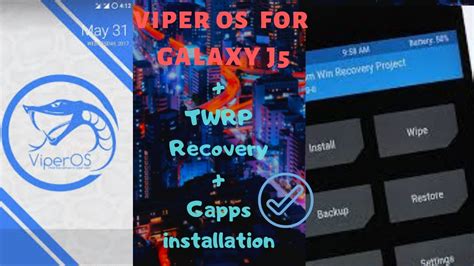 Rom VIPER OS In GalaxyJ5 Speed Lite With Twrp Recoevry YouTube