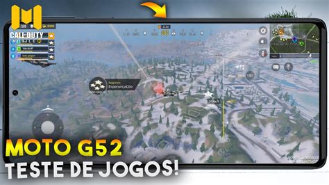 Moto G52 Teste de JOGOS COD Mobile será que roda liso YouTube