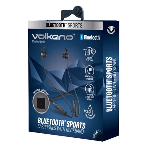 Volkano Marathon Series Bluetooth Earphones With Neckband Elex Academic Bookstore