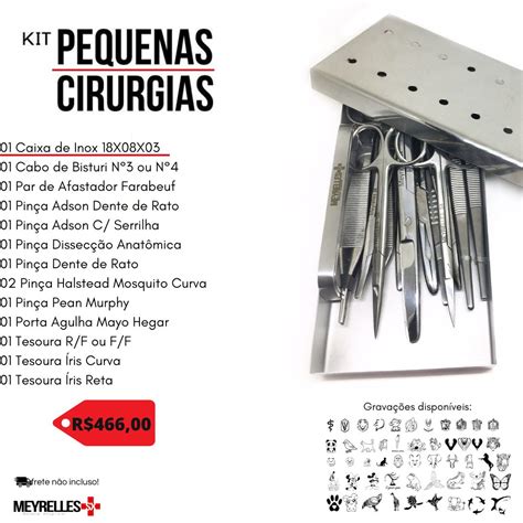 Kit De Pequena Cirurgia Perfeito Meyrellessx