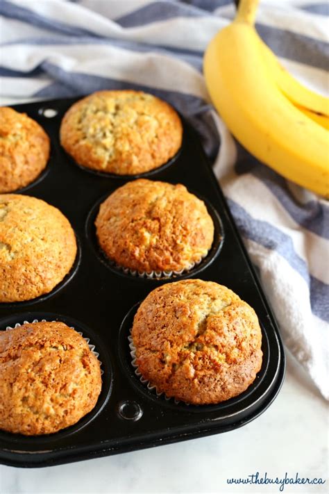 Best Ever Banana Muffins The Busy Baker