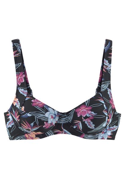 Kangaroos B Gel Bikini Top Agave Schwarz Bedruckt Cup C