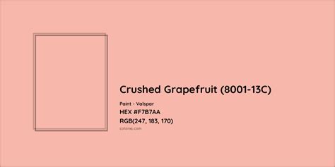 Valspar Crushed Grapefruit (8001-13C) Paint color codes, similar paints and colors - colorxs.com