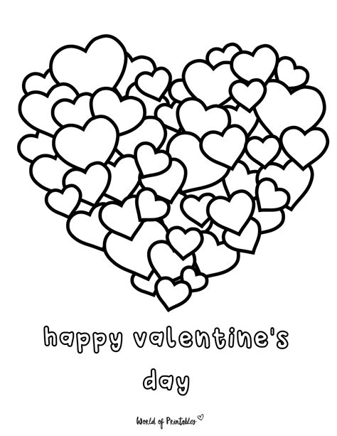 Public Domain Valentines Day Printable Coloring Pages