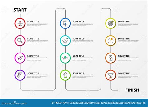 Plantilla Del Dise O De Infographic Concepto De La Cronolog A Con