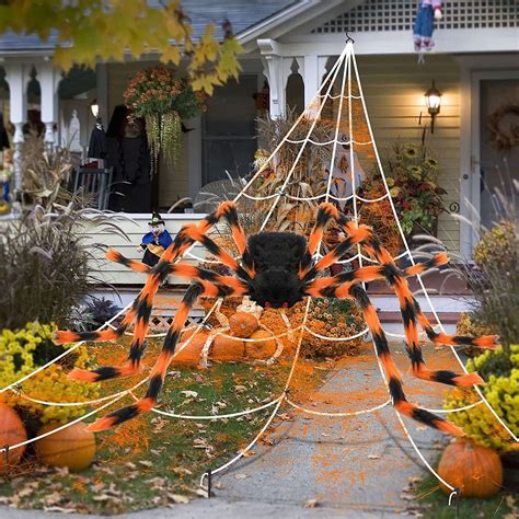 Decoraci N De Halloween Tela De Ara A Pulgadas Ara A Gigante