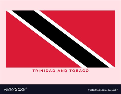 National flag of trinidad and tobago Royalty Free Vector