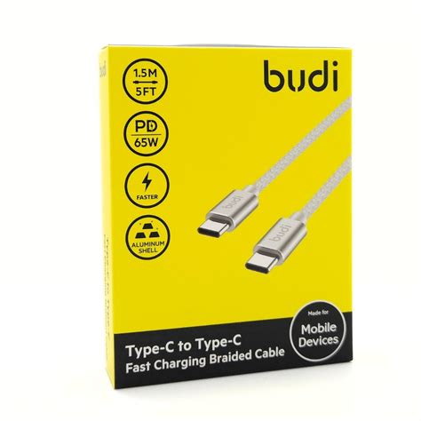 Budi Usb C To Usb C Braided Cable Best Price Fast Delivery