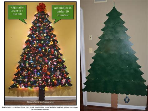 These Flat Wall Mounted Christmas Trees Will Save Tons Of Space In ...