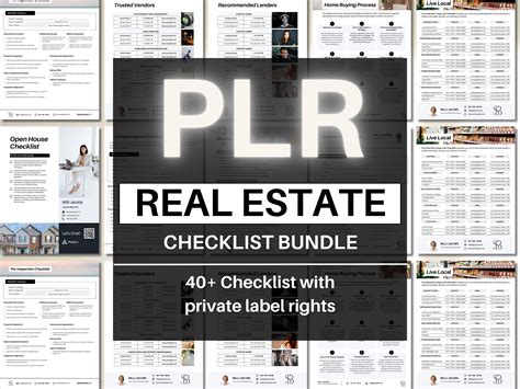 Real Estate Printable Checklist Bundle With Master Resell Rights Mrr