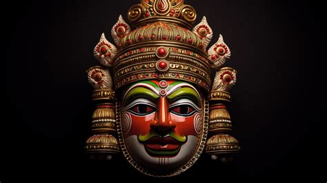 Kathakali Mask Midjourney Style Andrei Kovalev S Midlibrary