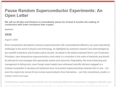 Call to Pause Superconductor Experiments Roasts AI Doomerism | Tom's ...