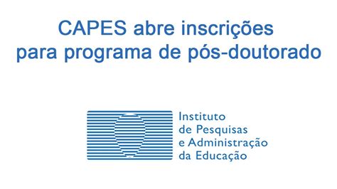 CAPES abre inscrições para programa de pós doutorado YouTube