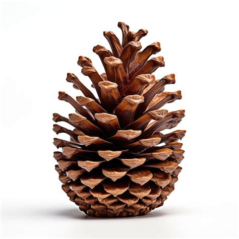 Premium Photo Virginia Pine Cone Isolated On White Background