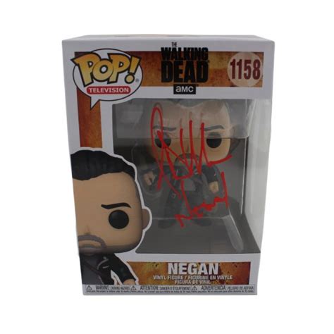 Jeffrey Dean Morgan Signed "The Walking Dead" #1158 Negan Funko Pop! Vinyl Figure Inscribed ...