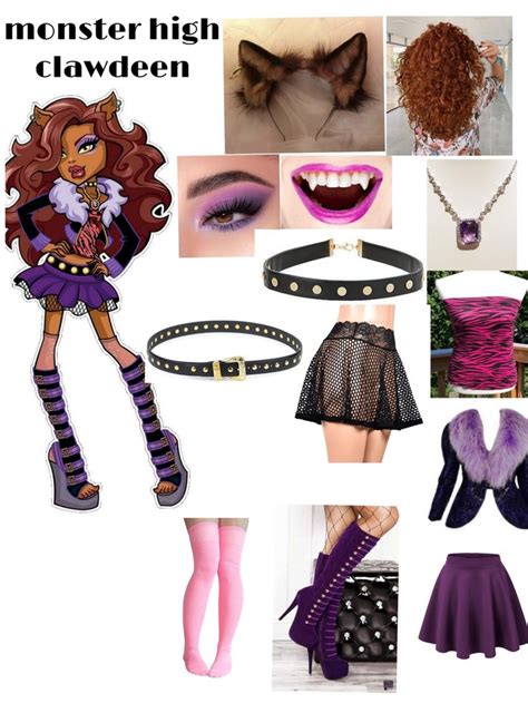 Clawdeen Cosplay Clawdeen Outfit Halloween Costumes Women Scary Barbie