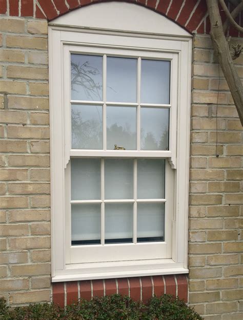 Pvc Sash Window With A Cream Timber Effect Finish Windows Exterior Windows Sash Windows