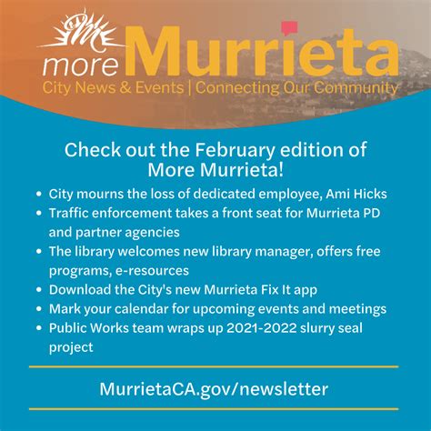 News Flash • Murrieta, CA • CivicEngage