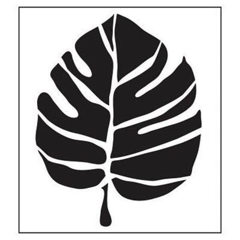 Leaf stencil - craft /DIY/ Art | Leaf stencil, Stencil painting, Silhouette stencil