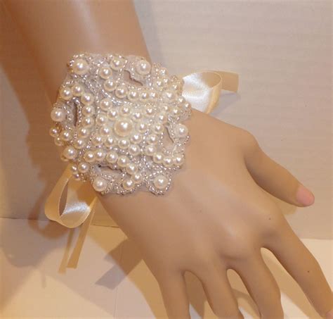 Pearl Bridal Bracelet Perla Wedding Bracelet By Bellacescaboutique