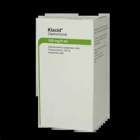 Prospect Klacid 125mg 5ml Granule Pentru Suspensie Orala 100ml Abbott Dr Max