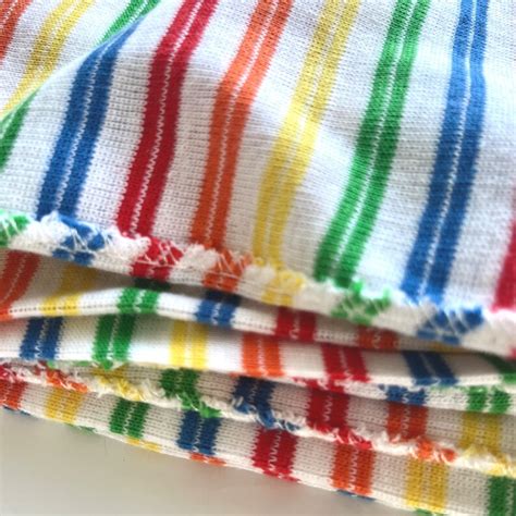 Vintage Fabric Rainbow Tubular Knit X Tube Etsy