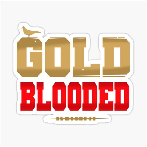 "GOLD BLOODED (2)" Sticker for Sale by qesusedvaesene | Redbubble