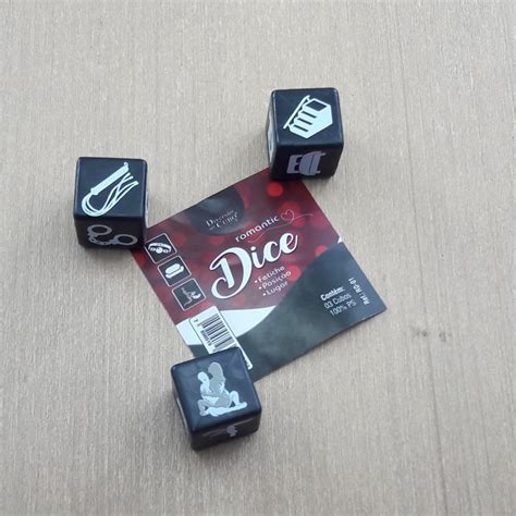 Dados Eróticos Romantic Dice 3 Unidades Lingerie BR