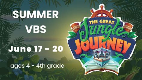 Vbs 2024 The Great Jungle Journey — Branch Church