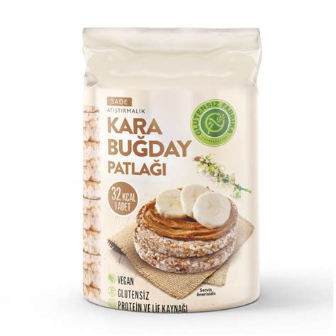 Glutensiz Fabrika Sade Karabuğday Patlağı 100 G