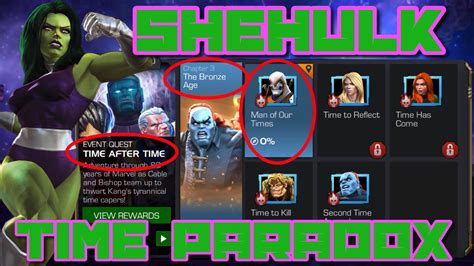 She Hulk Time Paradox Event Marvel Contest Of Champion Youtube