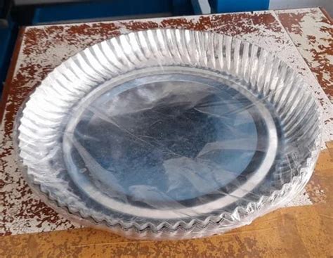 8 Inch Disposable Silver Foil Paper Plate At Rs 0 78 Piece Silver