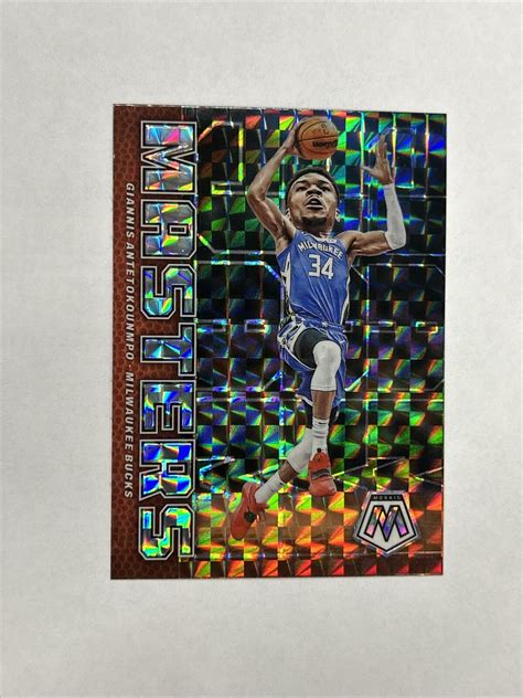 2022 23 Panini Mosaic Jam Masters Giannis Antetokounmpo Silver Mosaic