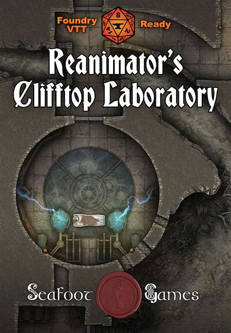 Reanimators Clifftop Laboratory X Battlemap With Adventure