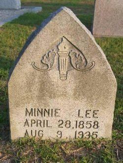 Minnie Lee Find A Grave Memorial