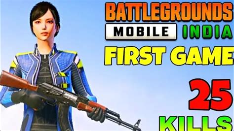 My First BGMI Gameplay BATTLEGROUND MOBILE INDIA YouTube