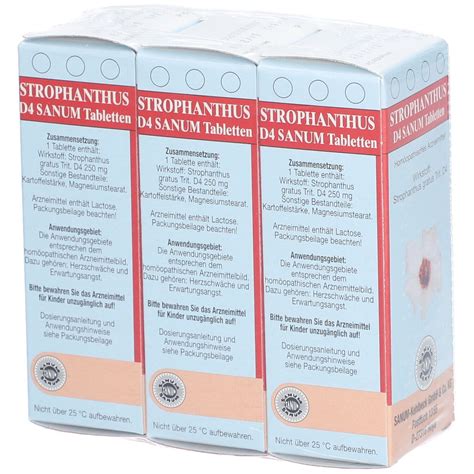 Strophanthus D Sanum Tabletten X St Shop Apotheke