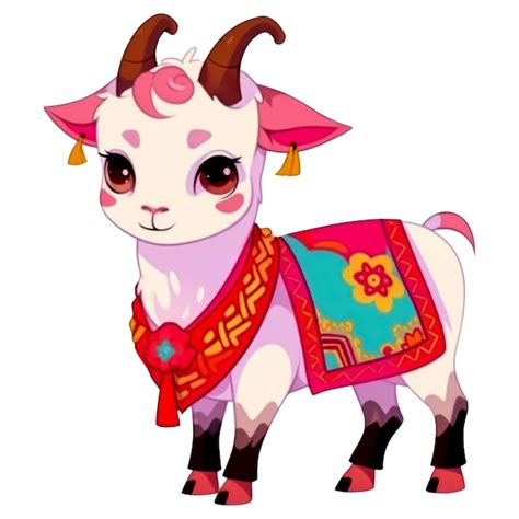 Premium Psd Cute Chinese Zodiac Goat