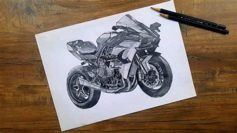 Kawasaki Ninja H2R Drawing Easy How To Draw Ninja H2r Bike 51 OFF