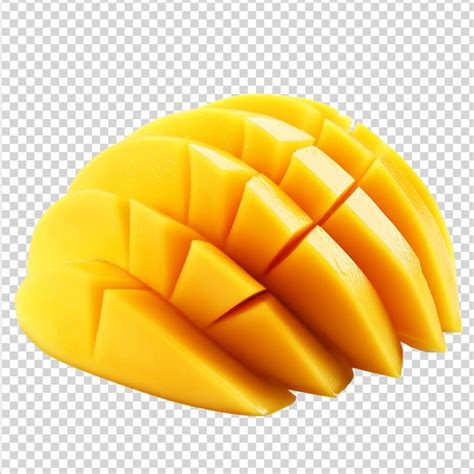 Premium PSD Mango Slices Isolated On A Transparent Background