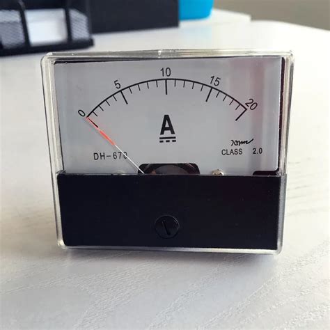 Pointer Analog Panel Meter Current Ammeter DC 0 20A 20A Free