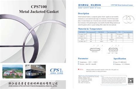 CPS4000 Spiral Wound Gasket Zhejiang CPS Cathay Packing Sealing CO