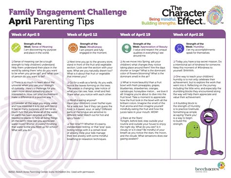 April Family Engagement Challenge - Beech Acres