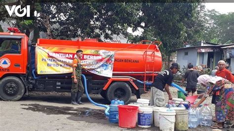 Dilanda Kekeringan Bnpb Catat Warga Jateng Kesulitan Air Bersih