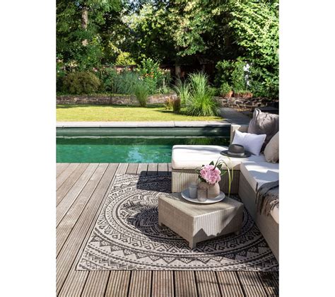 Tapis D Ext Rieur Et Int Rieur Cleo Beige Marron X Cm Tapis D