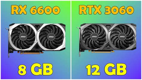 Rx 6600 8gb Vs Rtx 3060 12gb Gaming Test 1440p Dlss Fsr Off Youtube