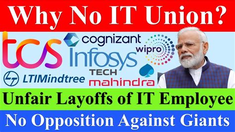 No IT Union For IT Employees Unfair LAYOFFS TERMINATION Of Fresher