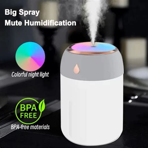 Humidificateur d air portable avec lumière LED Test et Avis