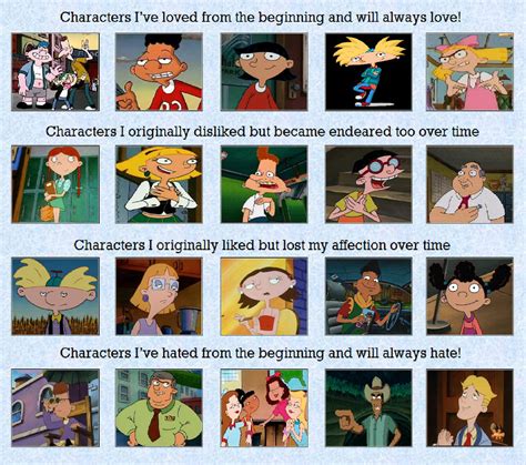 My Hey Arnold Characters Over Time By Morganthemoviegeek97 On Deviantart